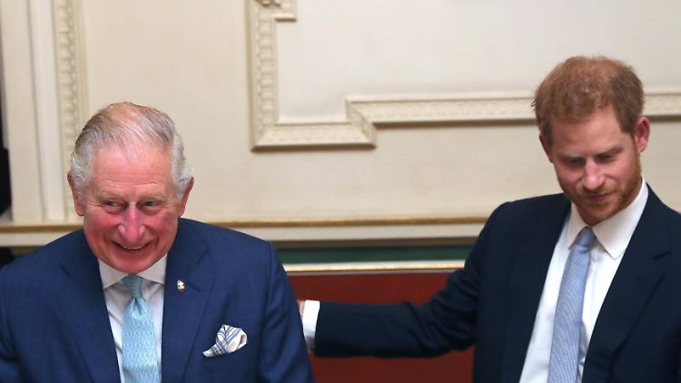 Bei ihnen herrscht seit einiger Zeit eher dicke Luft: Prinz Charles (l.) und sein jüngster Sohn Harry.
