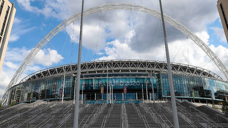 Das Wembley-Stadion wird die Löw-Elf erst am Spieltag sehen. 