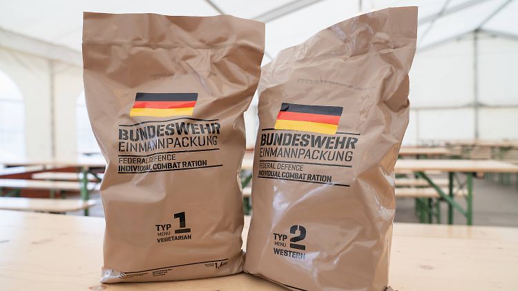 Zum Hilfspaket sollen solche Nahrungspakete (Einmannpackung) gehören.