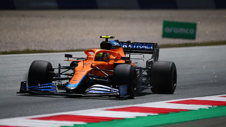 Lando Norris startet am Sonntag von Platz zwei.
