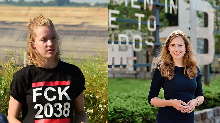 Aktivistin Carla Reemtsma und Wiebke Winter, Vorstandsmitglied der CDU und Mitgründerin der "Klima-Union". 