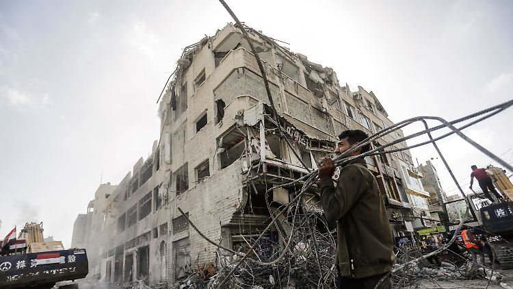 Ein zerstörtes Haus in Gaza-Stadt.