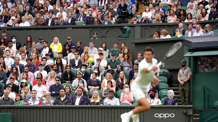 Schon in den ersten Runden waren beim Turnier in Wimbledon die Tribünen gut besetzt. 