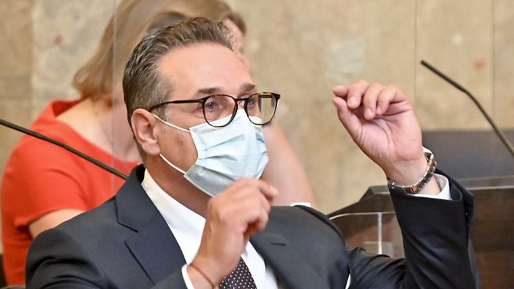 Heinz-Christian Strache plädierte in der Anklage wegen Bestechlichkeit auf "unschuldig". 