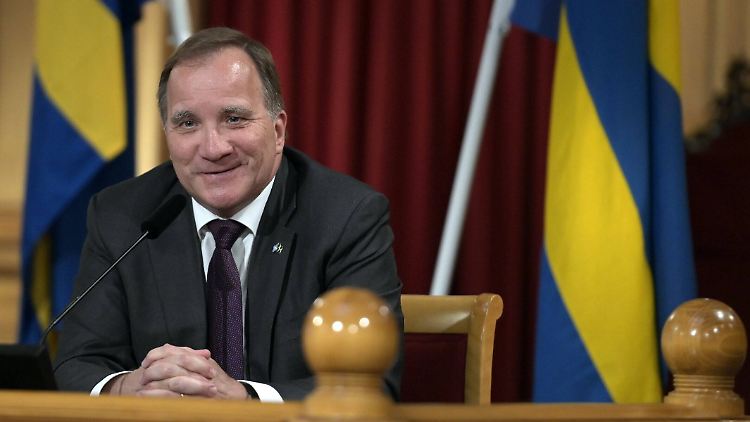 Stefan Löfven hatte die nötigen Teile des Parlaments hinter sich.