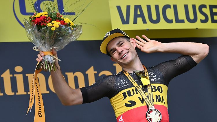 Überraschenderweise gewann der Allrounder Wout Van Aert die Etappe am Schicksalsberg.