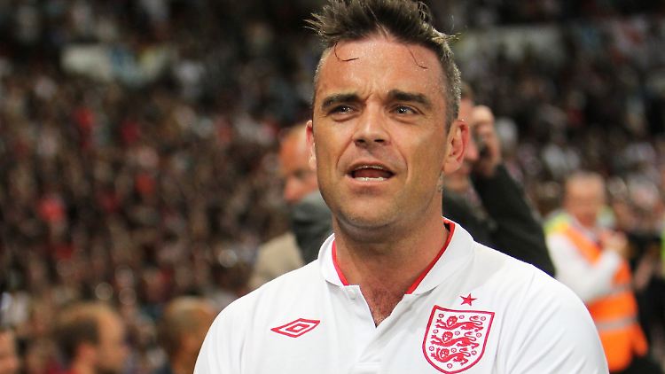 Natürlich ist er ein Fußball-Fan: Robbie Williams.