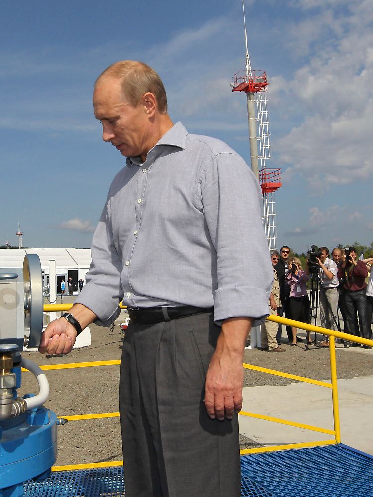 Russlands Premier Wladimir Putin bei der offiziellen Eröffnungszeremonie am 29. August 2010.