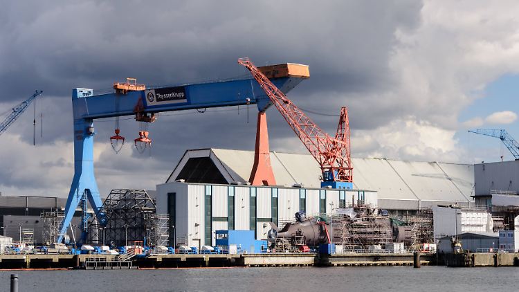 Mitte 2023 soll der Bau des ersten U-Boots bei der TKMS-Werft beginnen.