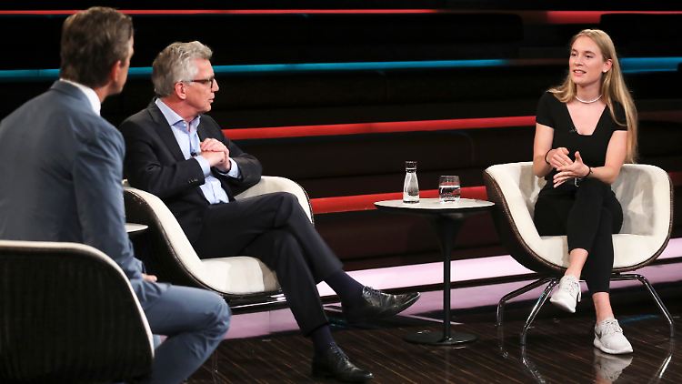 Lanz' junger Gast gab Ex-Bundesinnenminister Thomas de Maizière kräftig Kontra.