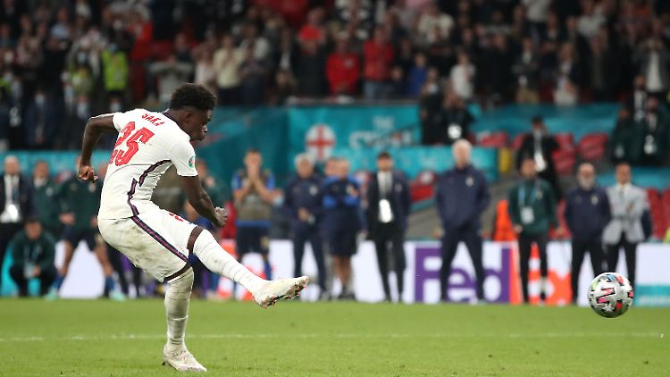Saka war der letzte englische Elfmeterschütze. Er besiegelte die Pleite im EM-Finale.