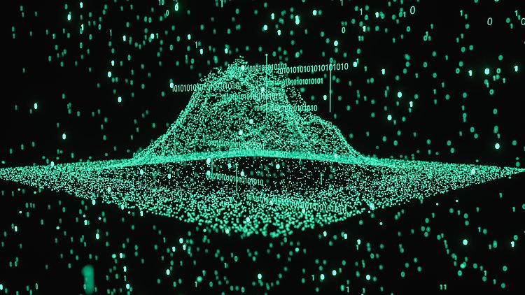 Dreidimensionale Darstellung von Binär- und Big-Data-Technologie: Viele Technikbegriffe kennt man höchstens gefühlt.