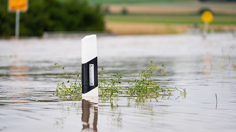 Wie hier in Franken kam es zu heftigen Starkregenereignissen.