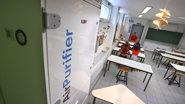 Diese bayerische Schule hat schon einen Luftfilter, viele andere im Land aber noch nicht.