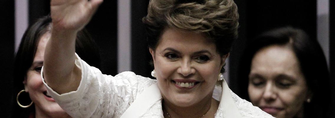 Dilma Rousseff bei der Vereidigung.