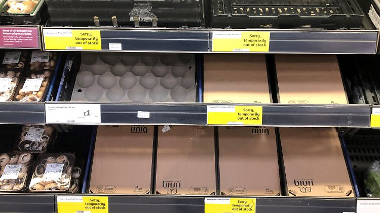 Leere Regale könnte es in Zukunft öfter in Nordirland geben. 