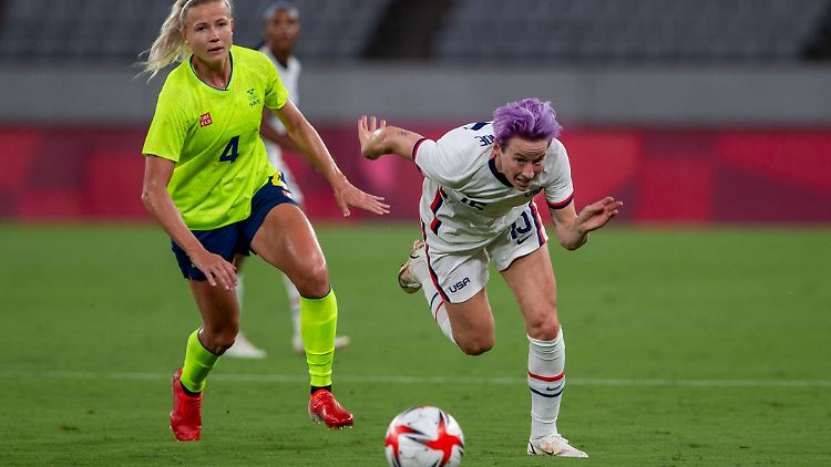 Rapinoe ist nach dem Spiel fassungslos.