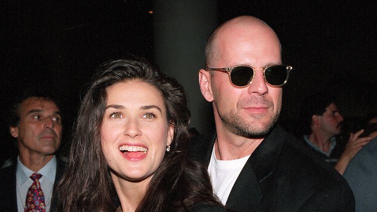 Die Liebe geht, die Freundschaft bleibt. Zumindest bei Demi Moore und Bruce Willis, hier im Jahr 1995.