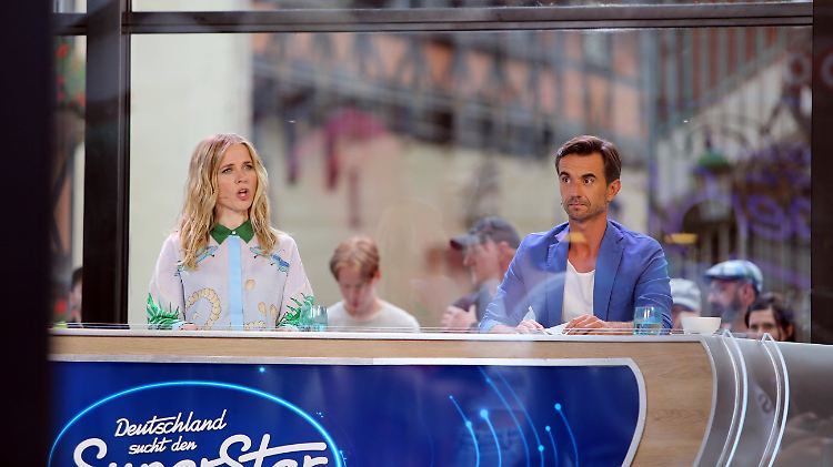 Bei ihrem ersten DSDS-Jury-Job herrscht volle Transparenz: Ilse DeLange und Florian Silbereisen.
