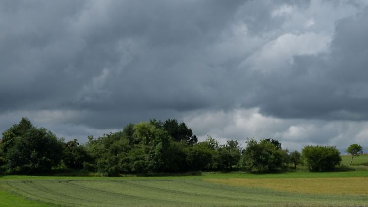 Gewitter ziehen im Tagesverlauf über Westdeutschland und bringen neuen Regen mit.