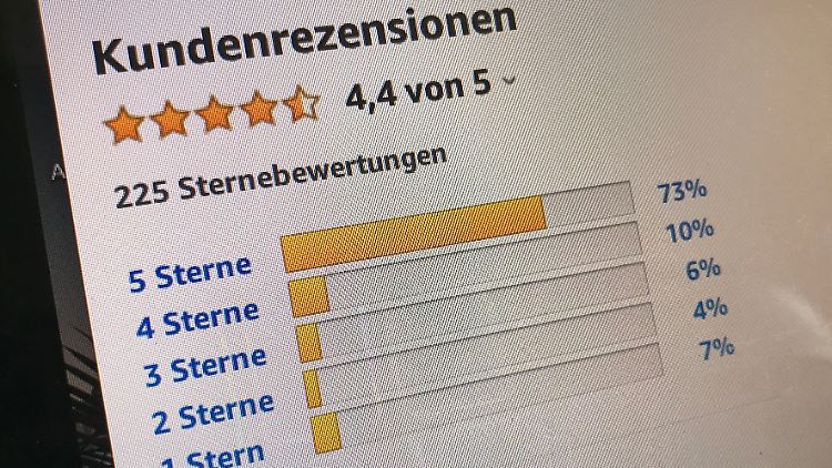 Amazon hat 2020 wohl rund 200 Millionen falsche Bewertungen auf seinen Seiten gelöscht. 