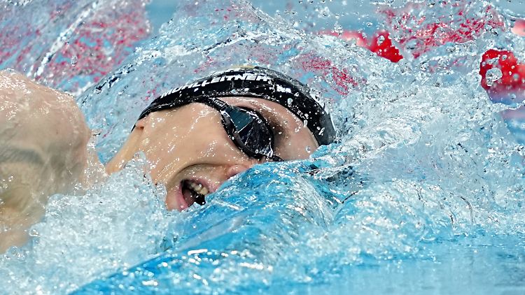 Schwimmer Henning Mühlleitner landet im Finale über 400 Meter Freistil hinter dem Bronzesieger Kieran Smith aus den USA.
