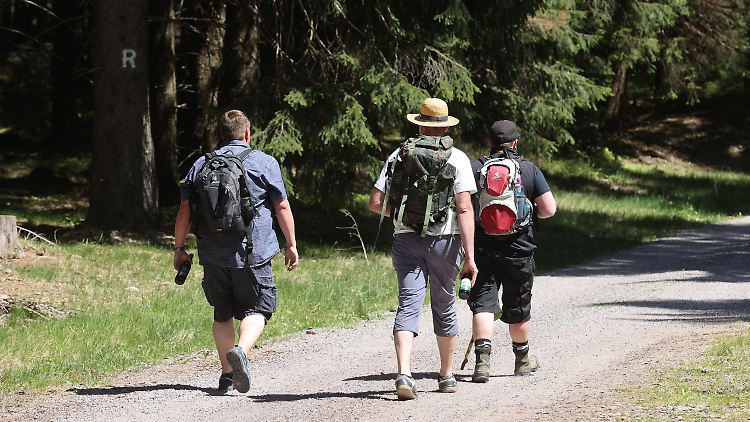 Die Motivation für eine Wanderung ist von außen nicht immer erkennbar.