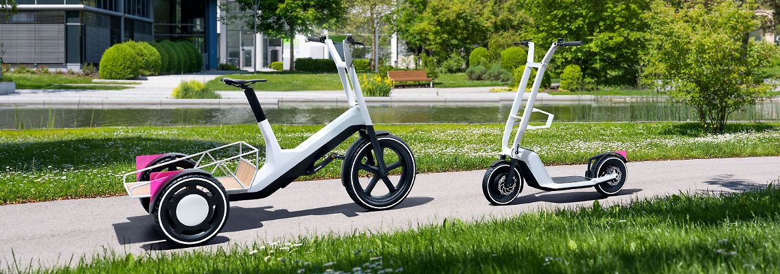 Mit dem "Dynamic Cargo" und dem "Clever Commute" will BMW Alternativen für die Fortbewegung in der Stadt anbieten.