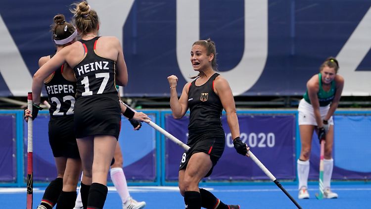 Sie greifen nach der Medaille: Die deutschen Hockey-Damen.