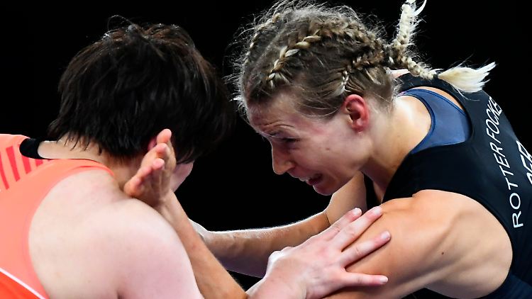 Aline Rotter-Focken beendet ihre Karriere mit einer Medaille.