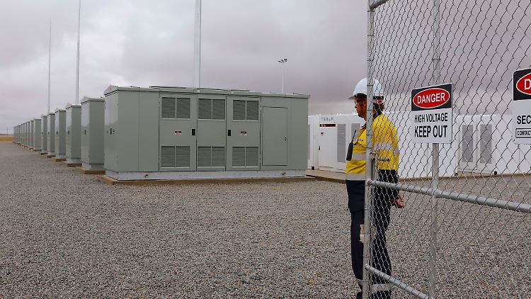 Der Tesla-Speicher in  Hornsdale in Südaustralien war zeitweise die größte Lithium-Ionen-Akku-Anlage der Welt. Der Speicher in Victoria soll um ein Vielfaches größer werden. 