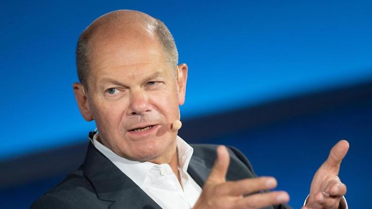 Olaf Scholz verteidigte die hohen staatlichen Hilfen für die Wirtschaft.