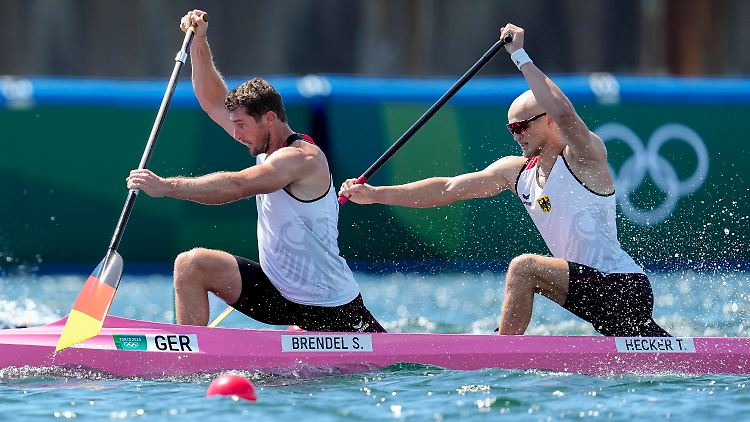 Im Finallauf qualifizierten sich Brendel und Hecker mit olympischer Bestzeit.