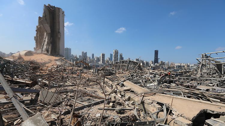 Der Hafen von Beirut am 7. August 2020.