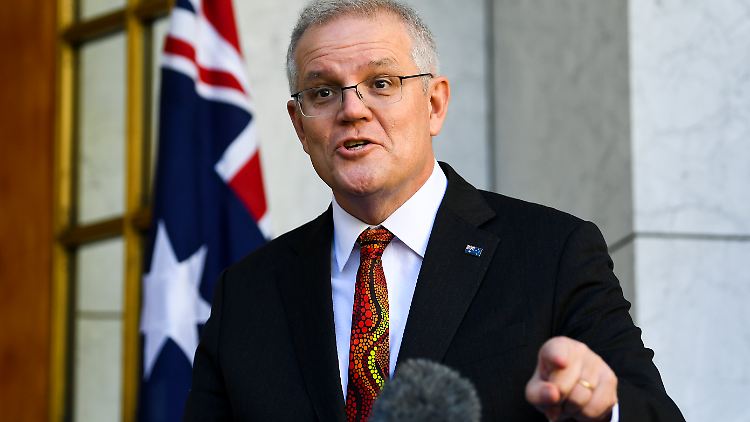 Premierminister Scott Morrison sichert den australischen Ureinwohnern Wiedergutmachung zu.