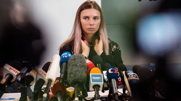 Sie sei "froh, in Sicherheit zu sein", sagte Kristina Timanowskaja in Warschau.