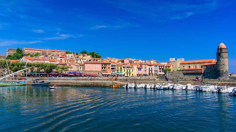 Sommeridyll mit Infektionsrisiko im südfranzösischen Collioure.