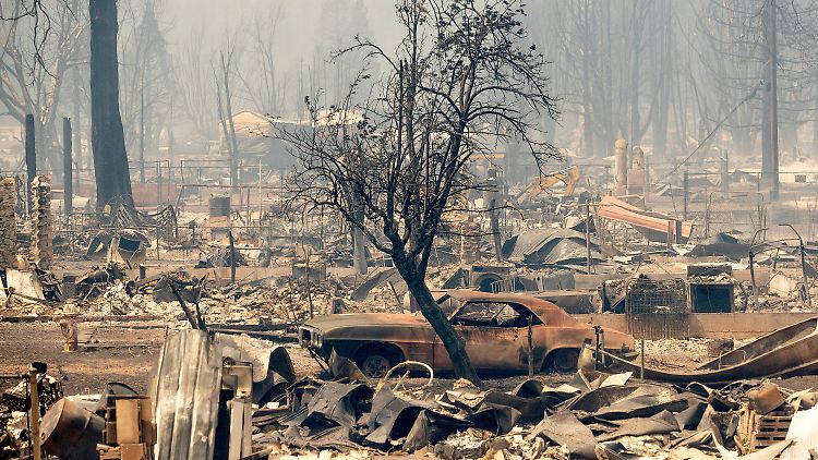 Greenville ist durch die Flammen völlig zerstört.