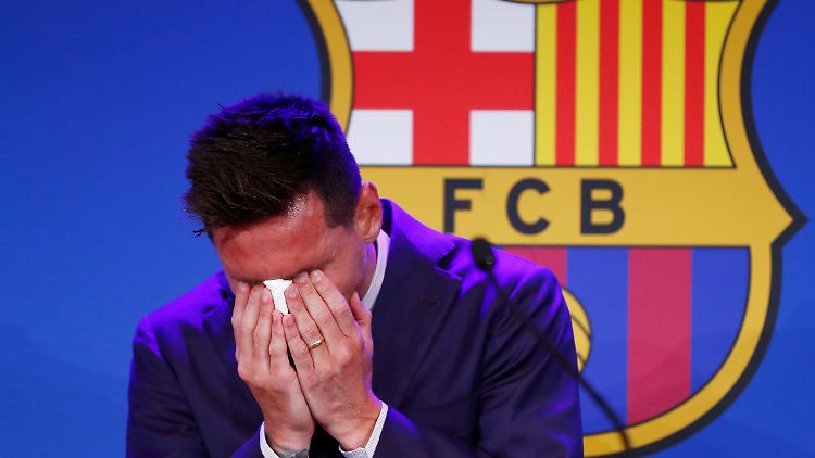 Hier weint einer um den FC Barcelona.