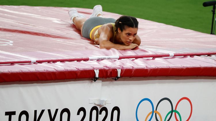 Auch Marie-Laurence Jungfleisch konnte im Hochsprung keine Medaille ergattern.