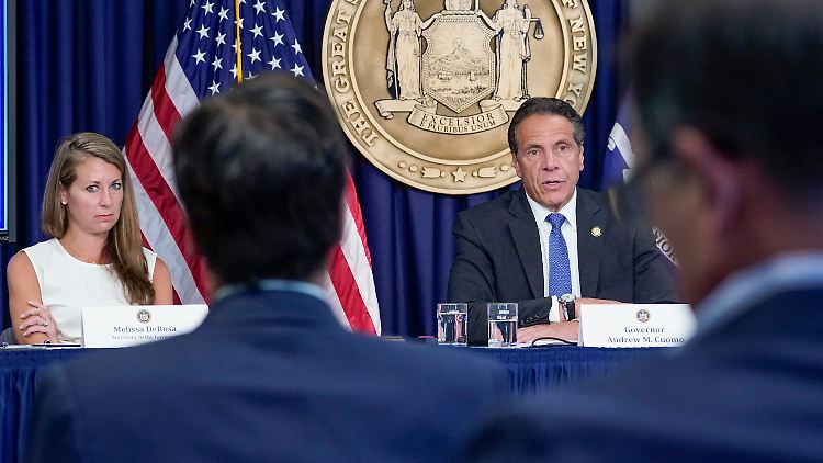 Sie gehen in Zukunft getrennte Wege: Melissa DeRosa und Andrew Cuomo.
