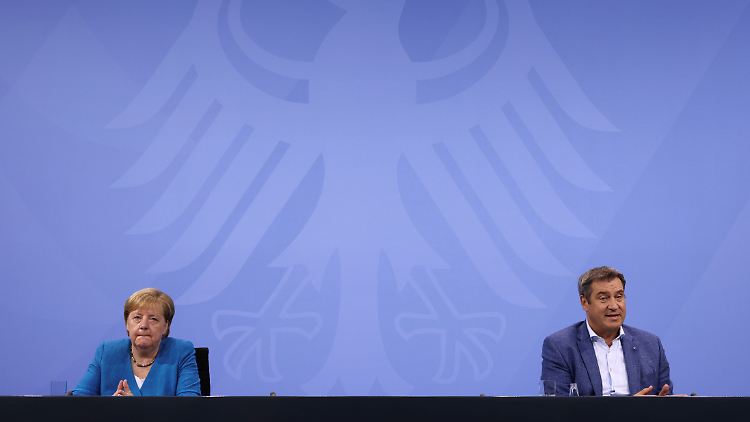 Merkel und Söder sind mit der Impfquote unzufrieden.