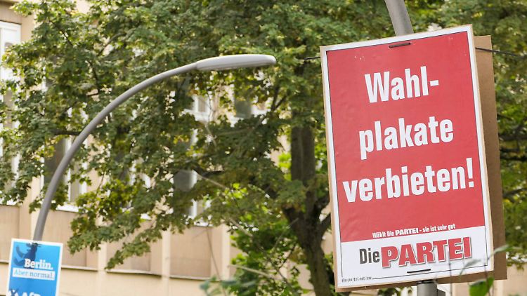 Wahlkampf-Zeit ist auch Plakate-Zeit.