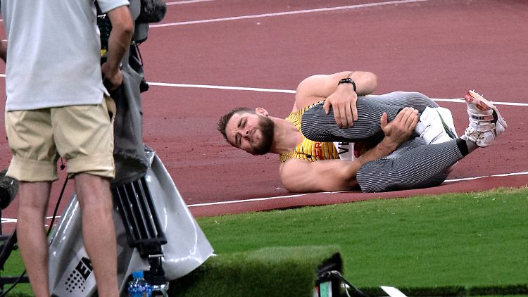 In Tokio rutschte Vetter beim Anlauf, tat sich weh, verpasste das Finale der besten Acht.