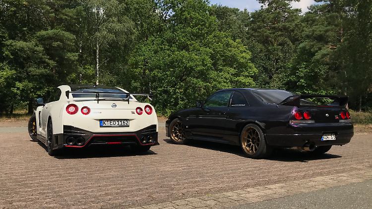 Optisch sind dem R33 und dem GT-R schon die Jahre anzusehen, die sie trennen.