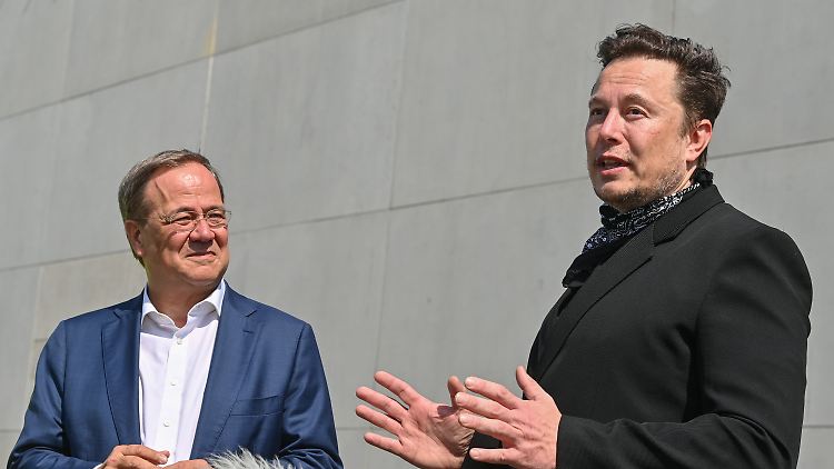 Energieexperte Elon Musk trifft auf CDU-Chef Armin Laschet.