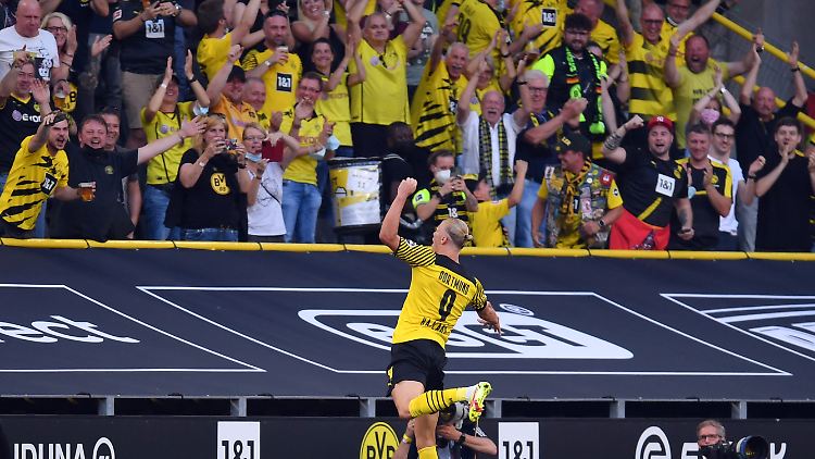 Erling Haaland traf zweimal. Standard.