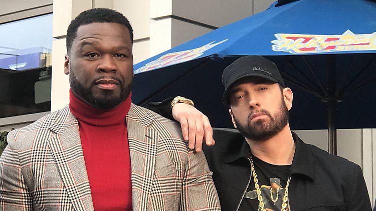 Freunde und Kollegen: 50 Cent (l.) und Eminem
