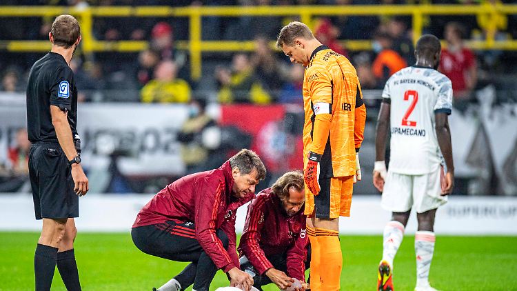 Im Supercup ging es für Neuer nach einer kurzen Behandlungspause weiter. 