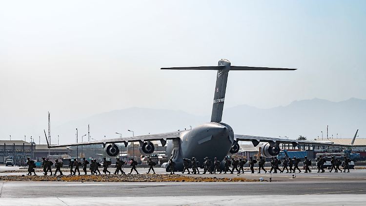 US-Soldaten treffen in Kabul ein. 